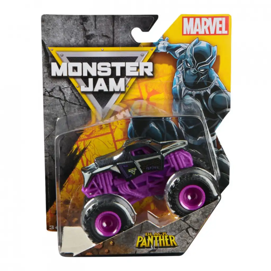 Vivez des cascades héroïques avec le monster truck Black Panther.