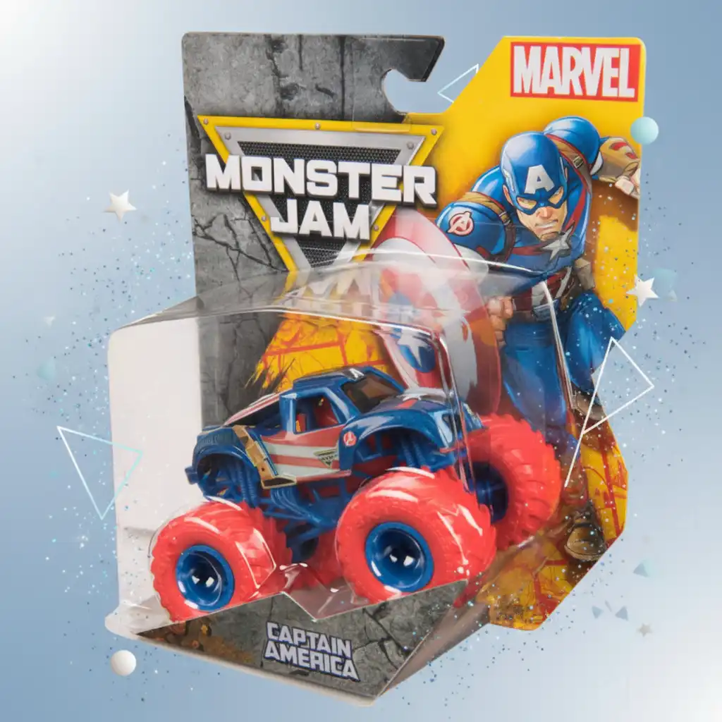 Élargissez votre collection avec la fusion unique de Marvel et Monster Jam.