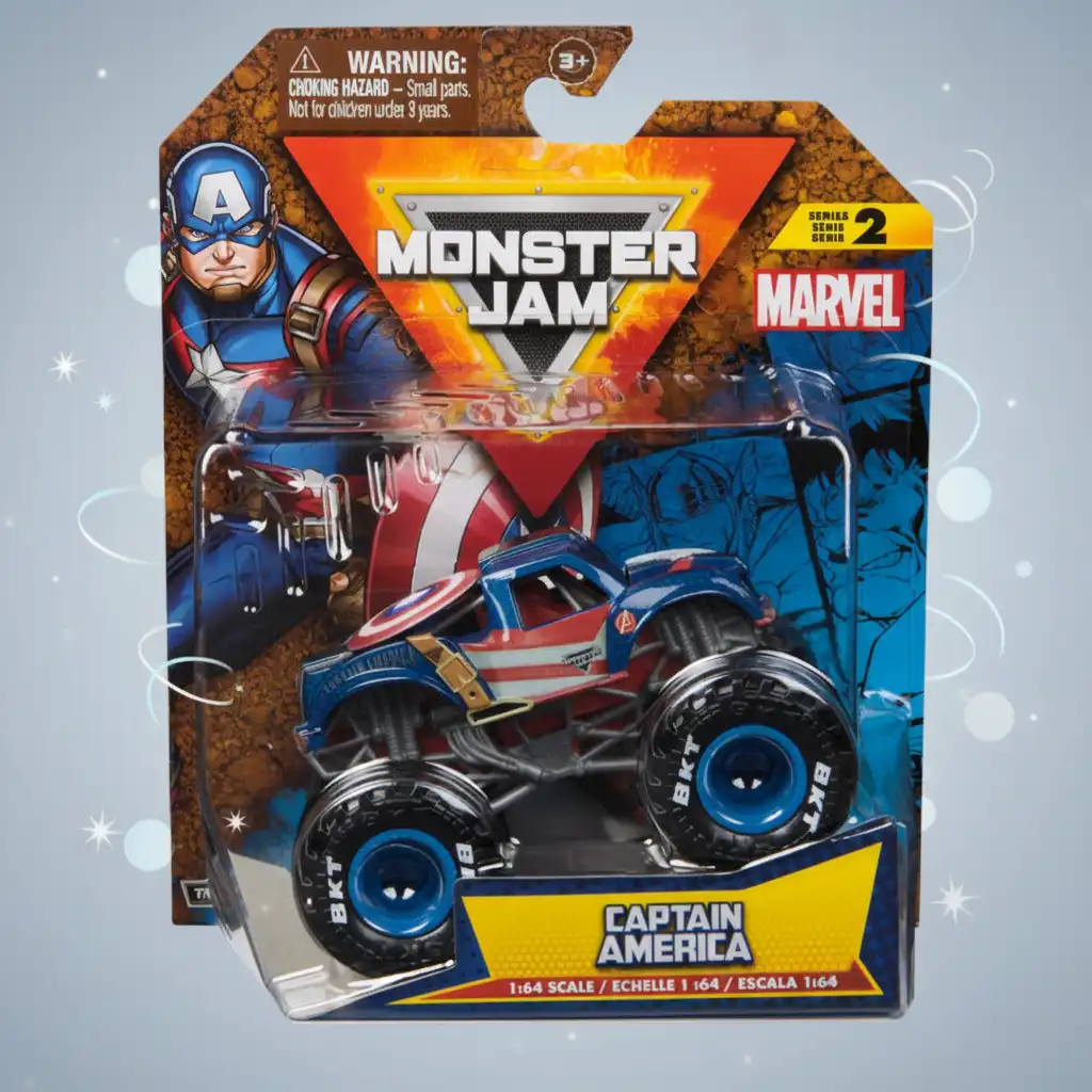 Vivez des aventures épiques avec le légendaire Avenger dans l'arène Monster Jam.