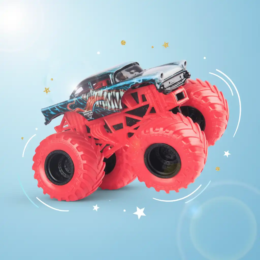 Élargissez votre collection avec l’édition unique des monstres trucks Marvel.