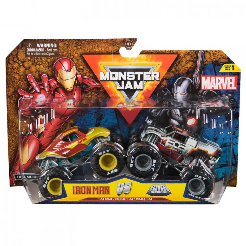 Finition métallique précise et détails authentiques des trucks Marvel.