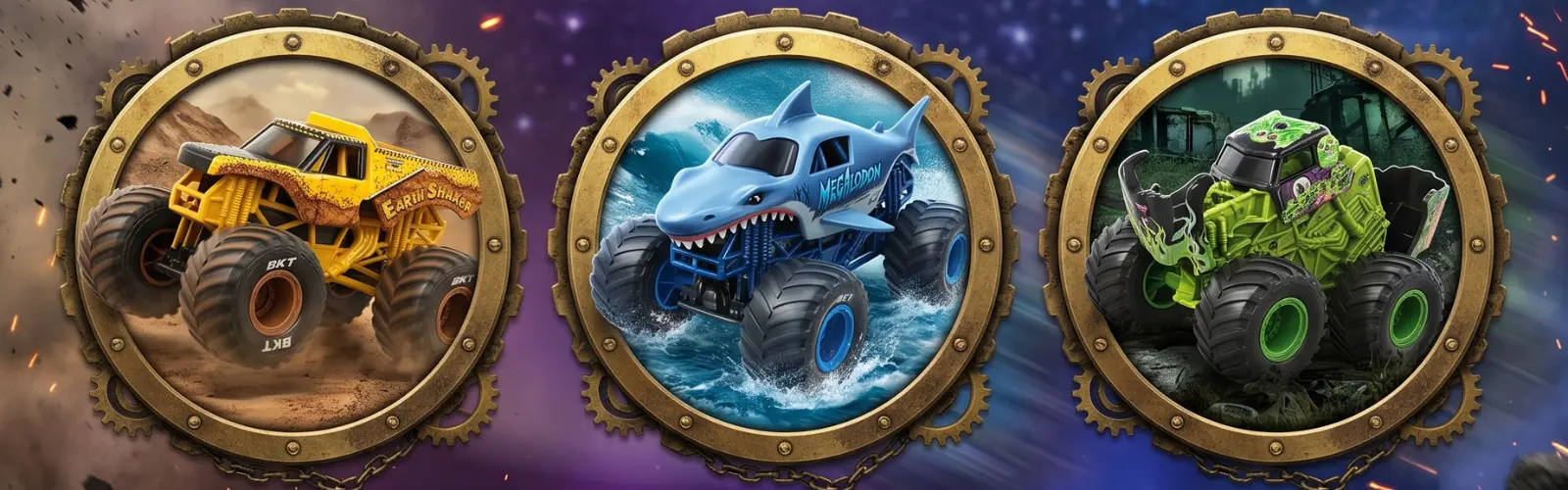 Vivez un combat épique des héros Marvel dans l'arène Monster Jam.