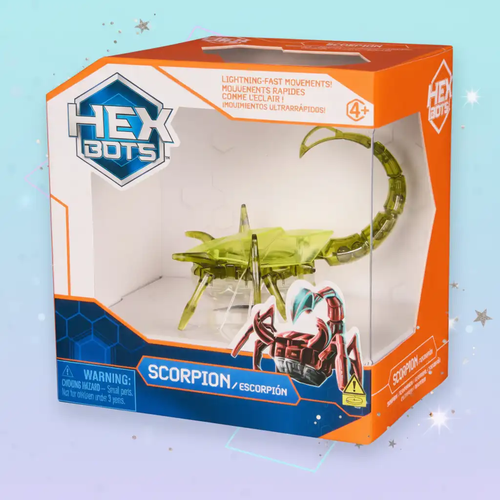 Finition précise et détails réalistes du scorpion robotique vert.