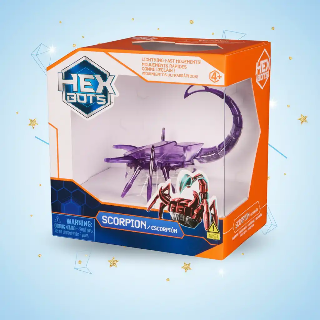 Finition de qualité du scorpion robotique avec des détails réalistes.