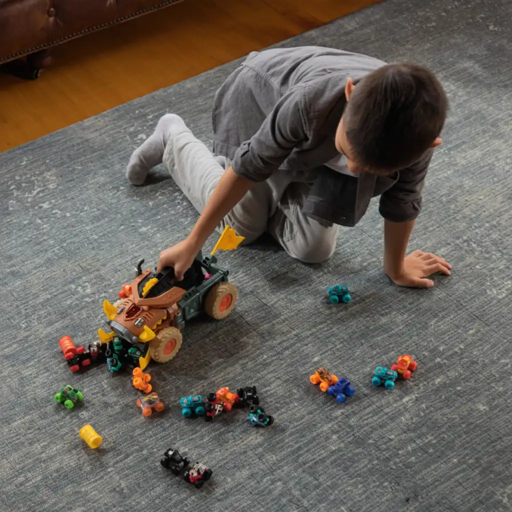 Le rangement devient un jeu excitant grâce au mécanisme de mastication.