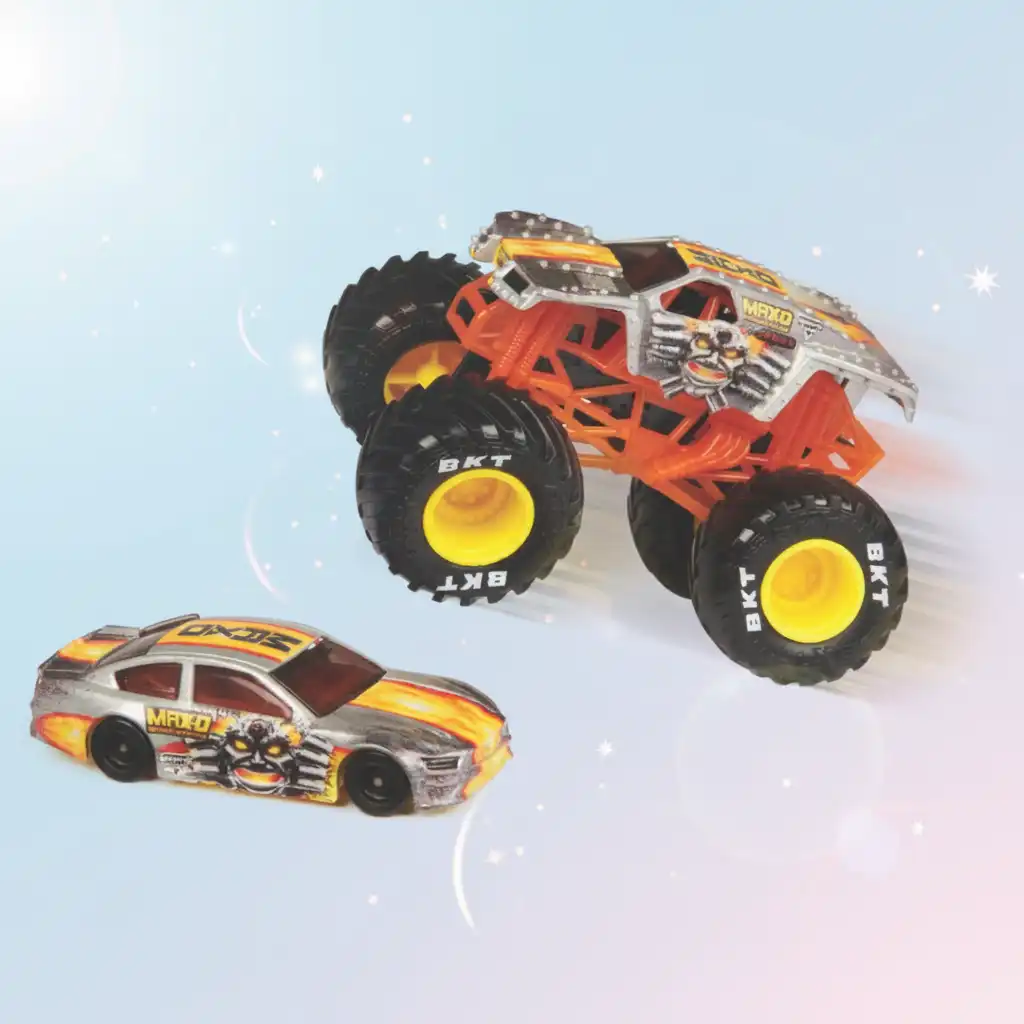 Créez votre propre arène Monster Jam pleine de sauts.