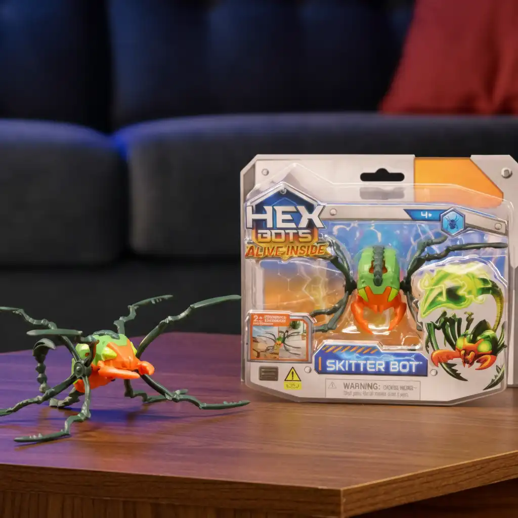 Finition précise et mouvement réaliste du scorpion robotique.