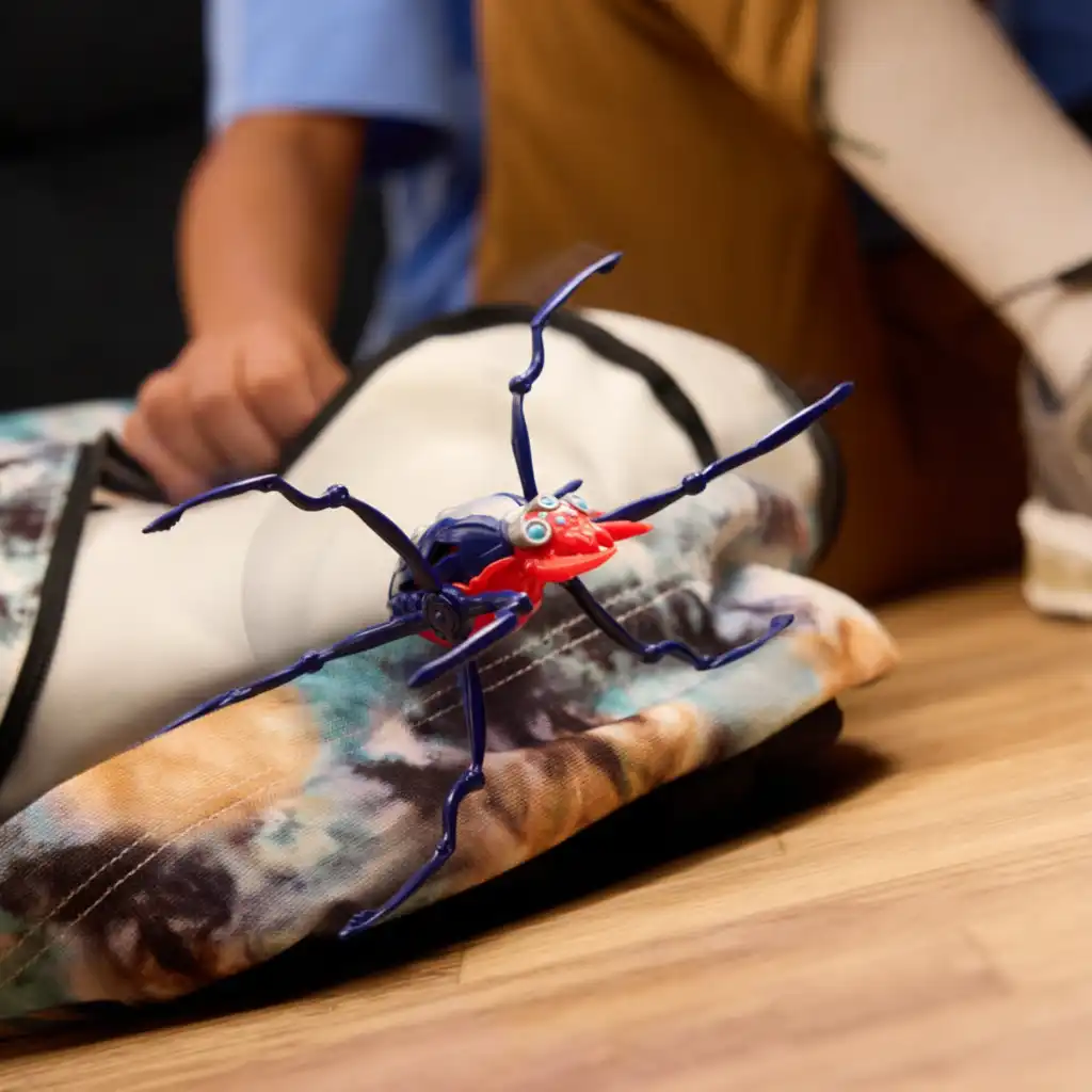 Soyez créatif et construisez la meilleure piste pour votre araignée.