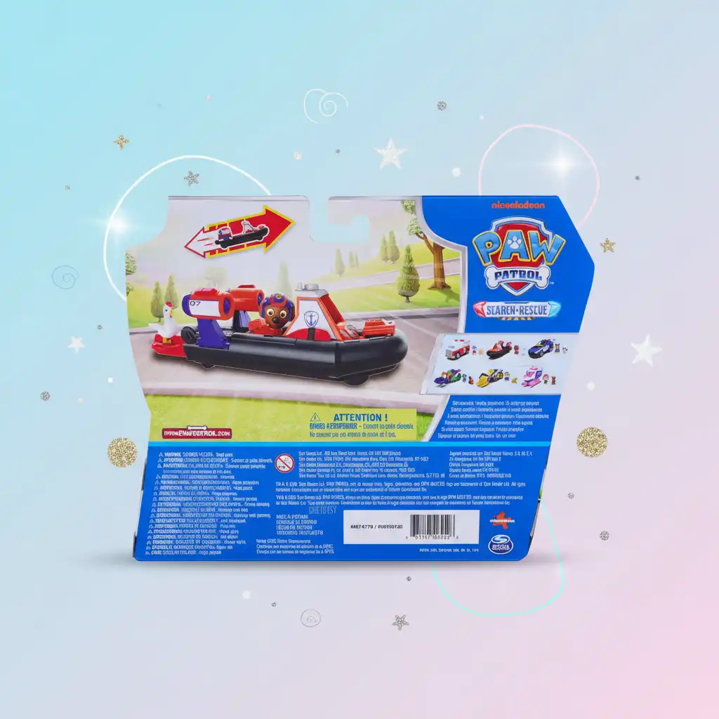 Hovercraft Zuma finement détaillé pour un jeu authentique.