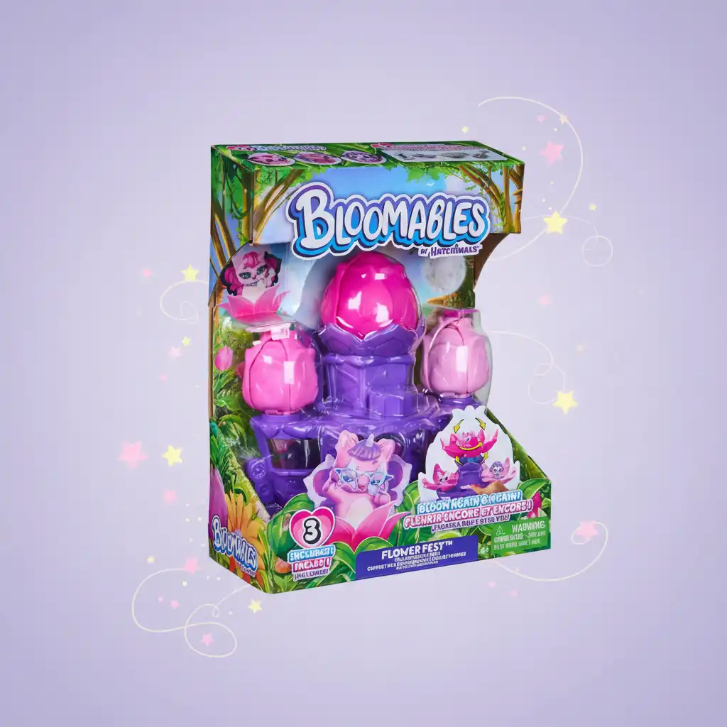 Vivez une floraison magique et découvrez les figurines cachées de Hatchimals sur scène.