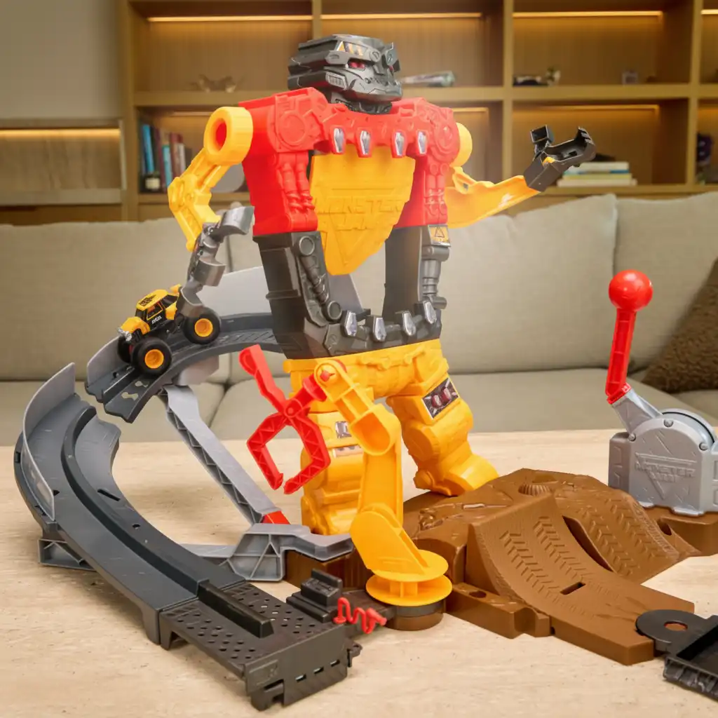 Améliorez votre précision avec le lanceur réglable Monster Jam.