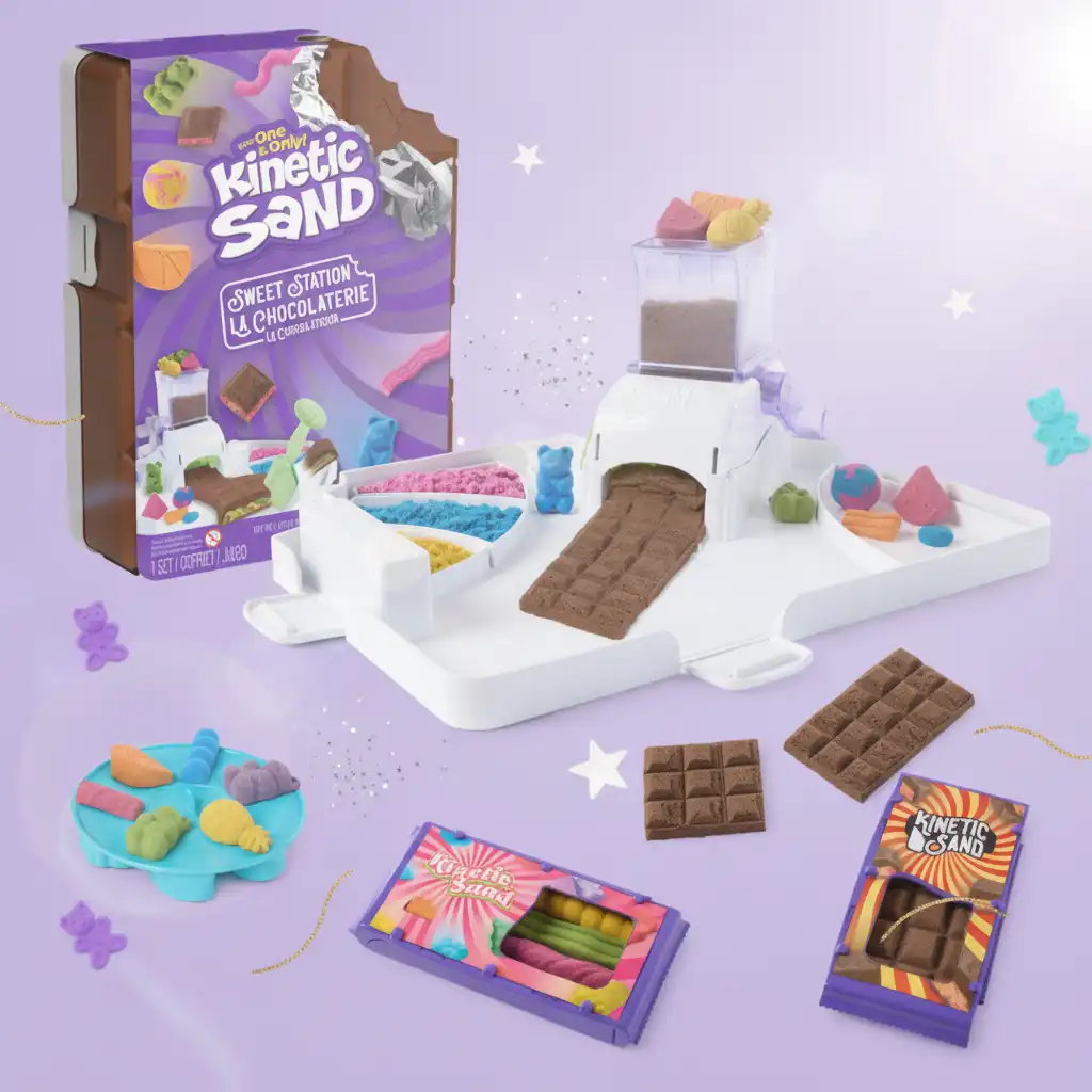 Profitez d'heures de divertissement créatif dans votre propre confiserie de sable.