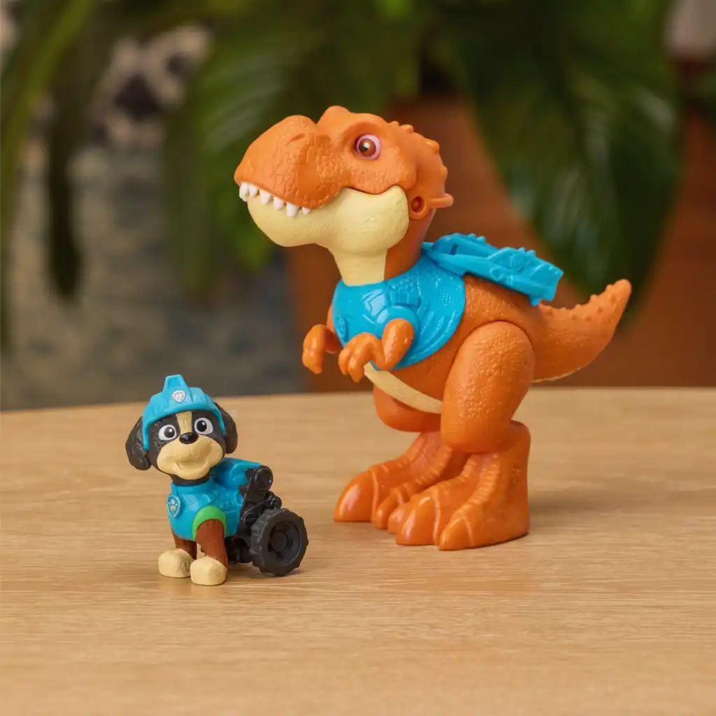 Développement de la motricité fine Motor à travers le jeu avec les éléments mobiles du dinosaure.