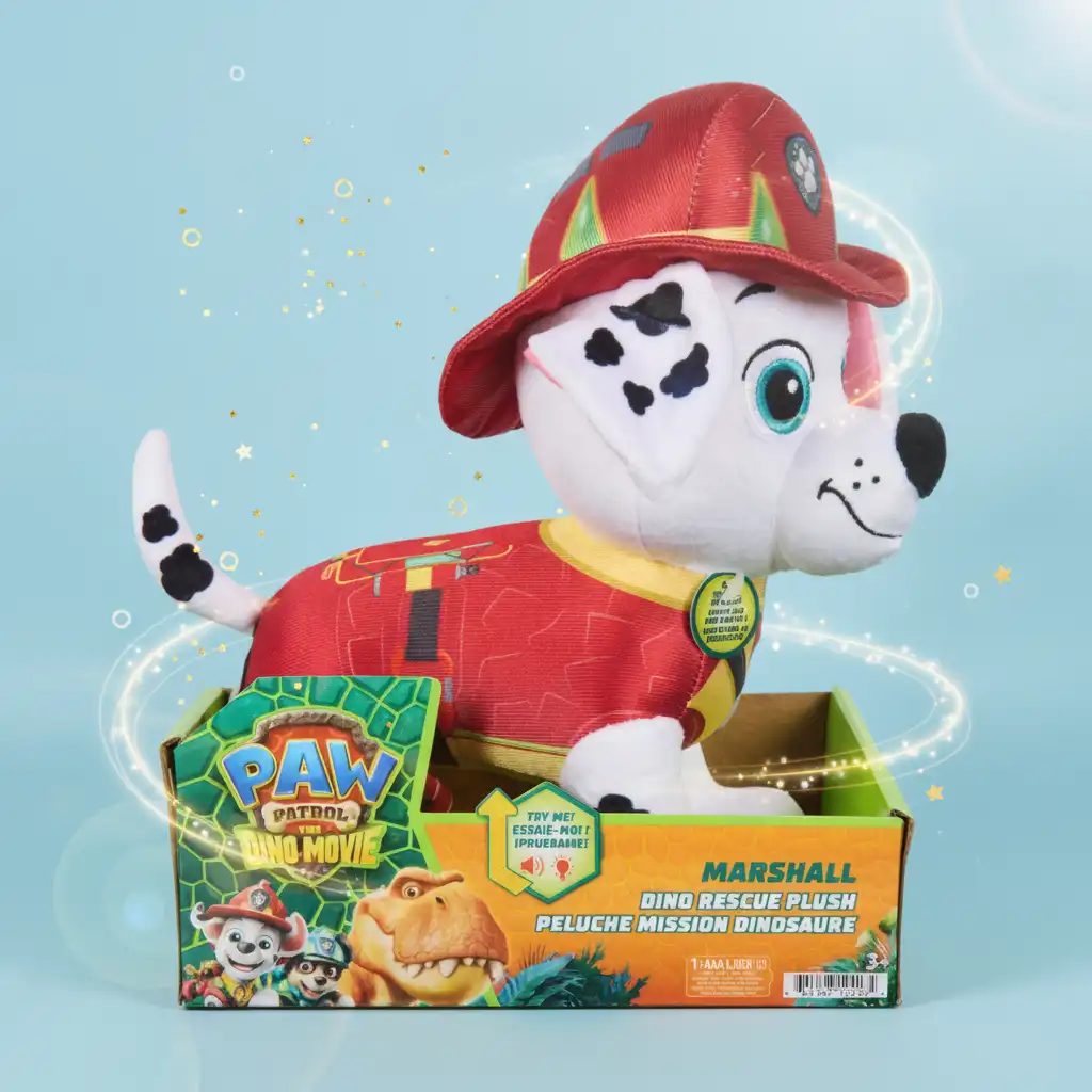 Vivez un sauvetage palpitant de dinosaures avec la peluche Interactif Marcus.