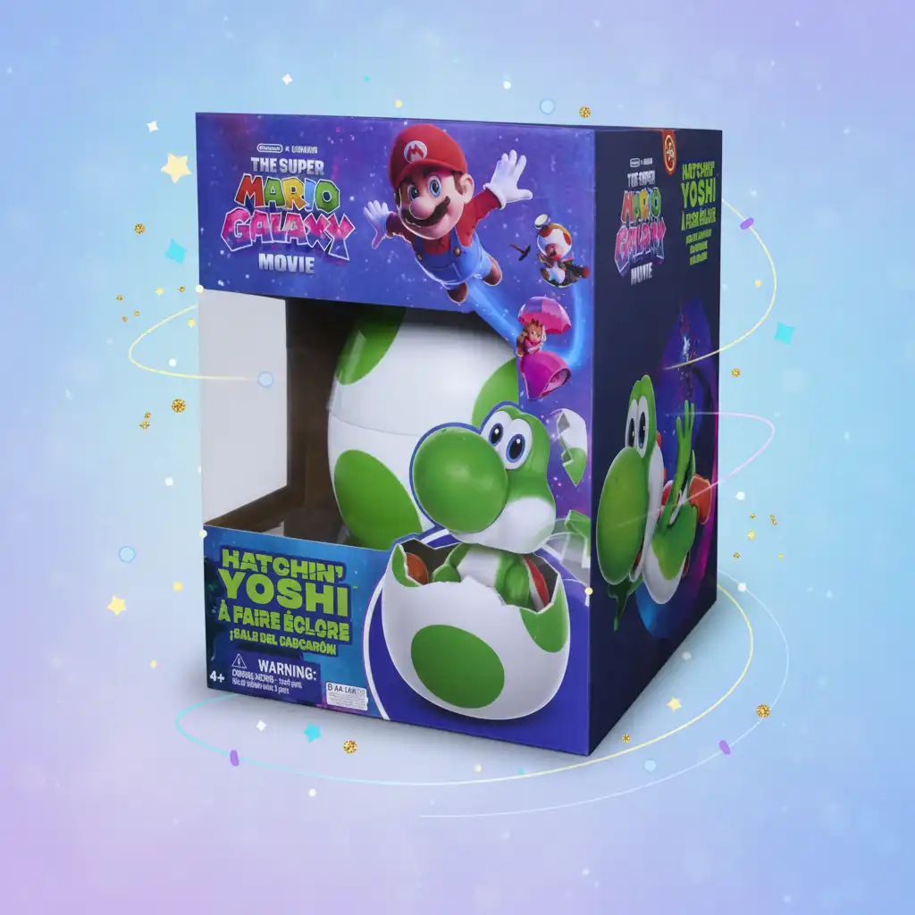 Exposez votre Yoshi sur un socle stylé en forme d'œuf.