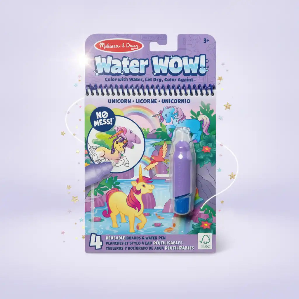 Découvrez le monde caché des licornes à chaque trait du stylo à eau.